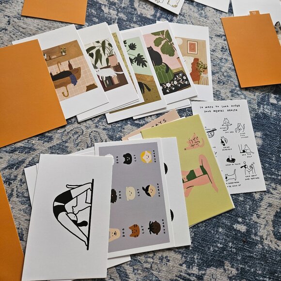 100 cat cards from 10 different artists - Picture 3 of 7